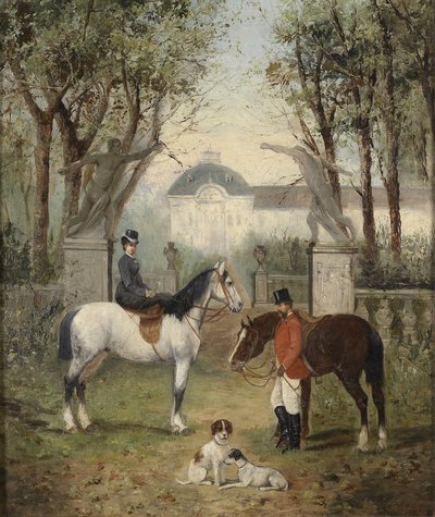 Empress Elisabeth with Riding Companion by L. Herday